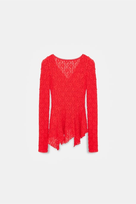 Spitzen V-Ausschnitt Knopf-Cardigan - Image 6