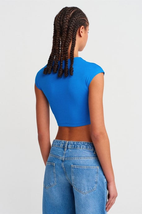 Slim Fit Cropped Jerseytop - Image 2
