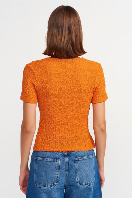 Taillierte Spitzentop mit Bindeband vorne - Image 2