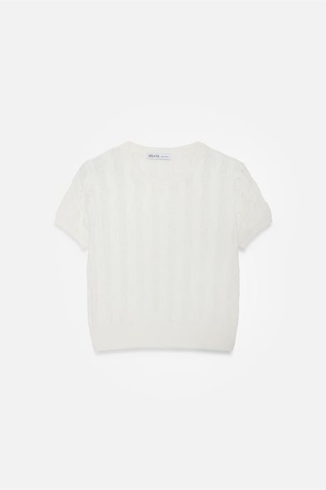 Strukturiertes Ripp-Crop-Top - Image 5