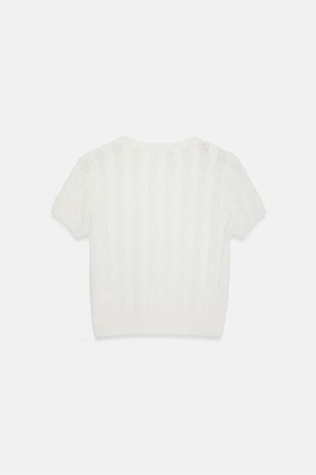 Strukturiertes Ripp-Crop-Top - Image 6