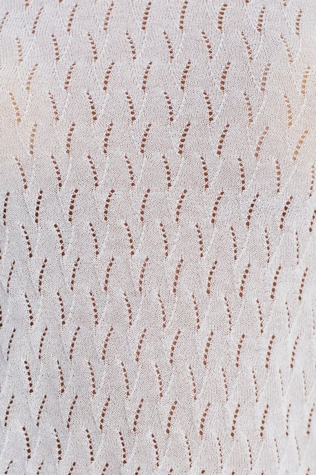 Strukturierte Schmal geschnittene Bluse mit Schleifen-Detail - Image 4