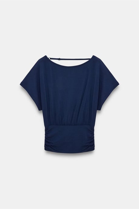 Damen Modal-Mix Cut-out Rundhalsbluse - Image 5