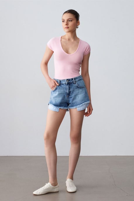 Slim Fit Crop-Jersey-Top - Image 4