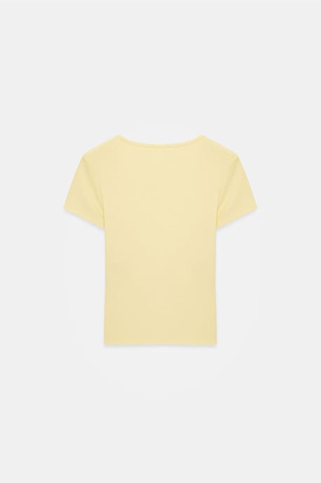 Slim Fit V-Ausschnitt Knöpfen Bluse - Image 6