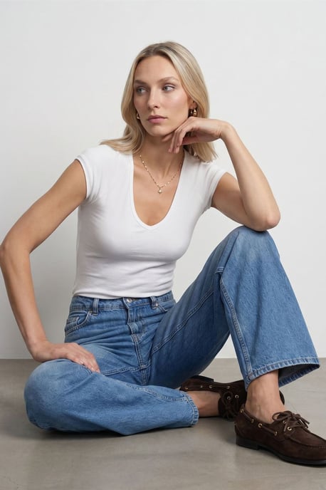 Slim Fit Crop-Jersey-Top - Image 1