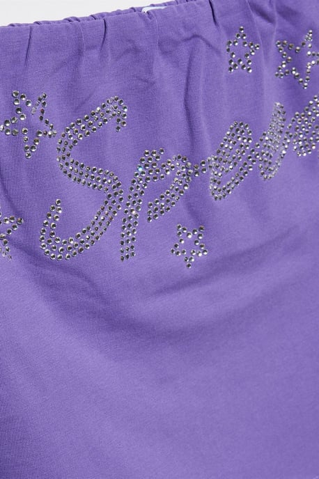 Trägersloses Slim-Fit Crop Top mit Steindetail - Image 3