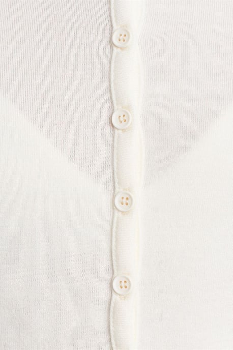 Rippstrick-Cardigan mit Knopfleiste - Image 4