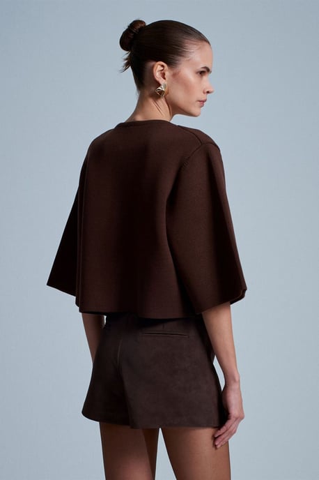 Crop-Jacquard-Button-Cardigan - Image 3