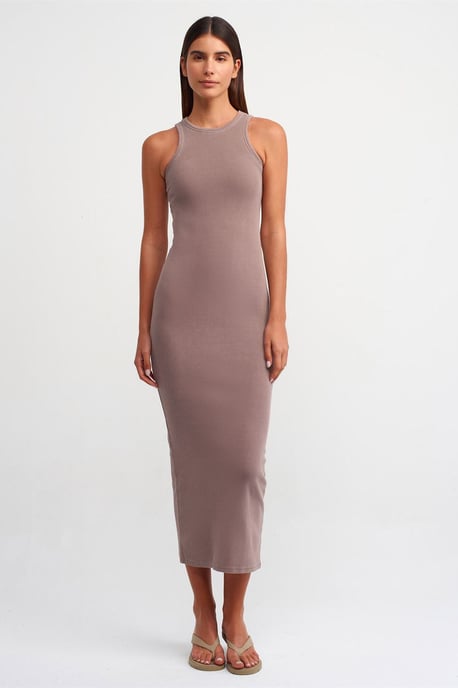 Rippendes Bodycon-Maxikleid - Image 1