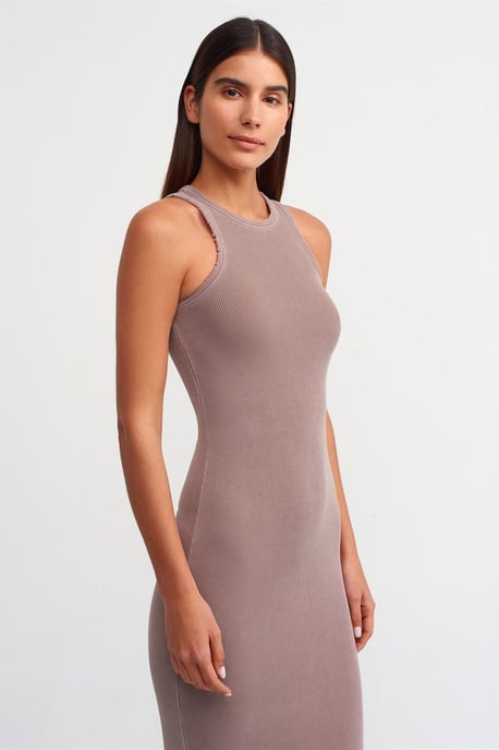 Rippendes Bodycon-Maxikleid - Image 2