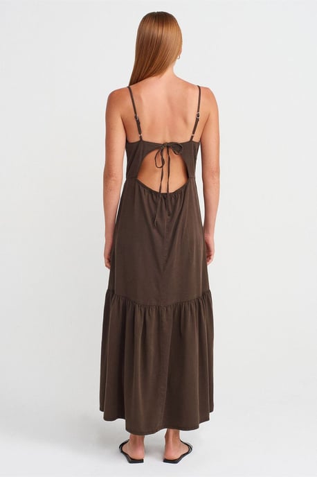 Ärmelloses A-Linien-Maxikleid mit Frontband - Image 2