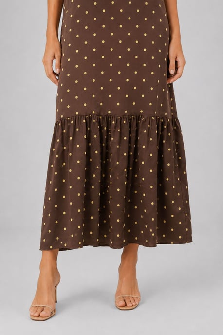 Punkte-Halter-Maxikleid - Image 5