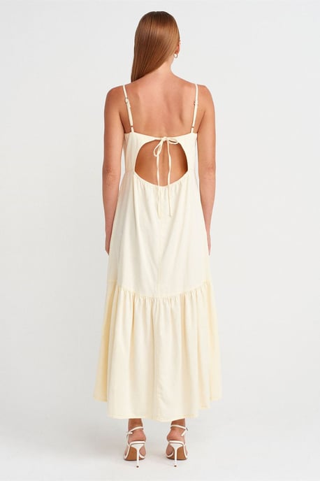 Ärmelloses A-Linien-Maxikleid mit Bindeband vorne - Image 2
