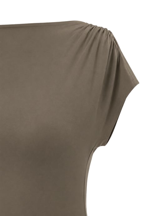 Bodycon Maxi Strickkleid mit Bootsausschnitt - Image 2