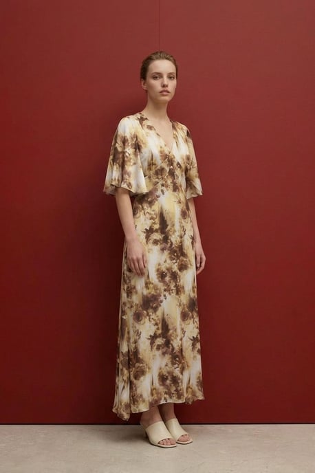 Abstraktes Print-Midi-Kleid - Image 2