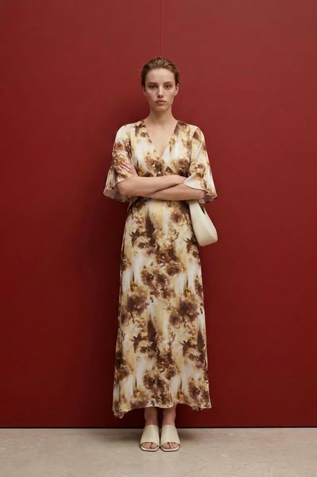 Abstraktes Print-Midi-Kleid - Image 4