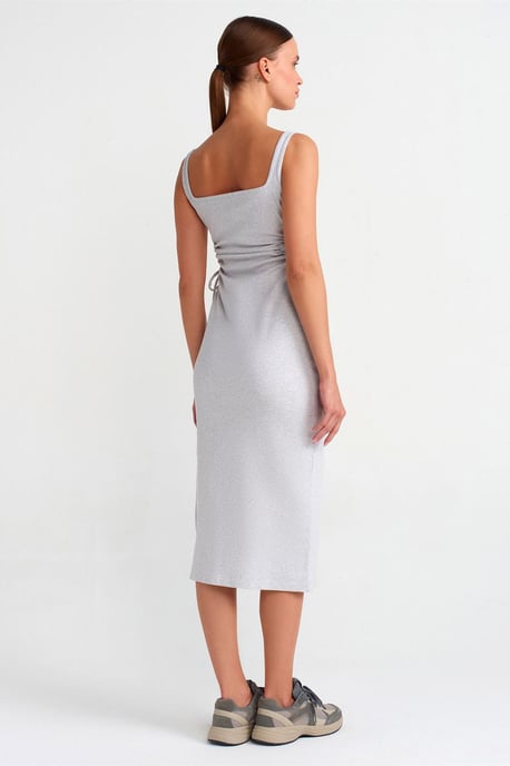 Ärmelloses Bodycon-Midi-Kleid mit Ausschnitt - Image 2