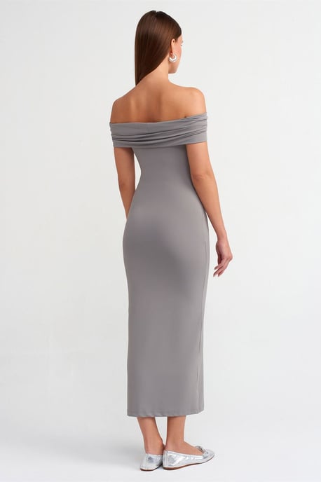 Schulterfreies Bodycon-Midi-Kleid - Image 2