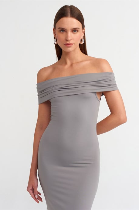 Schulterfreies Bodycon-Midi-Kleid - Image 3