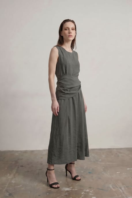 Ärmelloses A-Linien-Midi-Kleid - Image 2