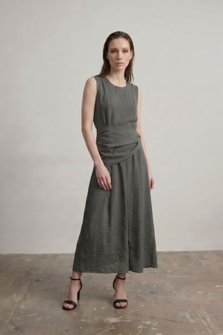Ärmelloses A-Linien-Midi-Kleid - Image 3