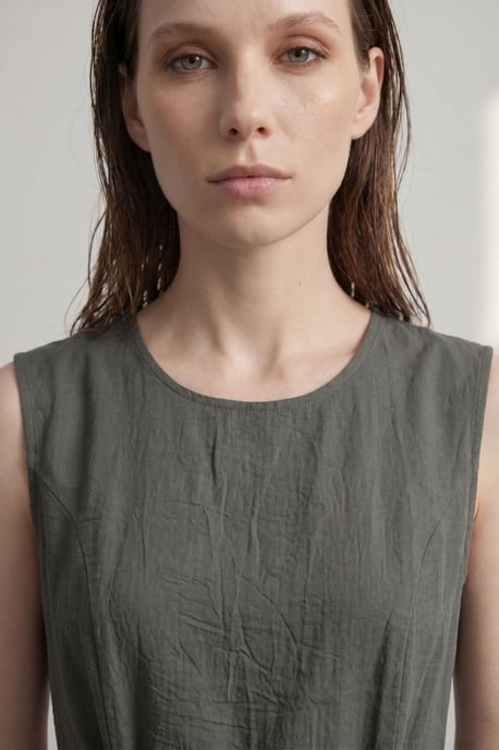 Ärmelloses A-Linien-Midi-Kleid - Image 4