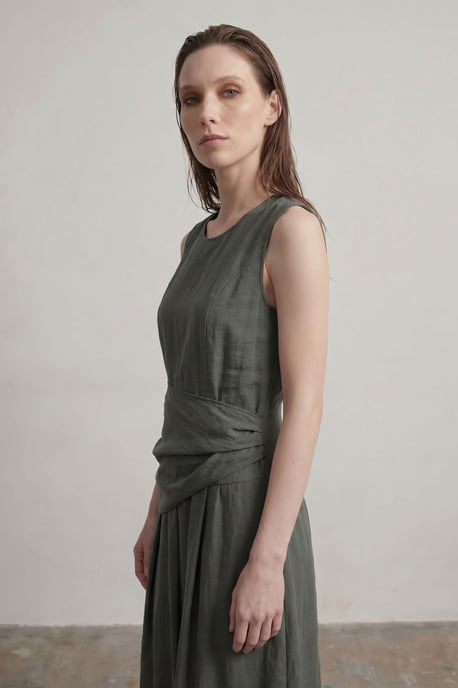 Ärmelloses A-Linien-Midi-Kleid - Image 5
