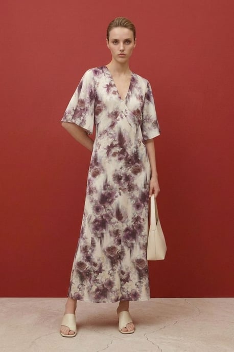 Abstraktes Print-Midi-Kleid - Image 3