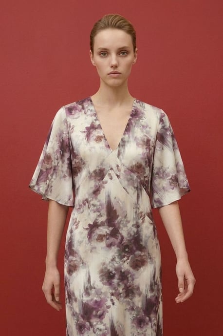 Abstraktes Print-Midi-Kleid - Image 4
