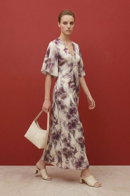 Abstraktes Print-Midi-Kleid - Image 5