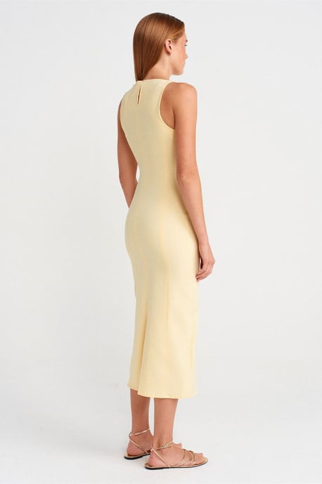 Ärmelloses Midi-Bodycon-Kleid mit Schlitz - Image 2