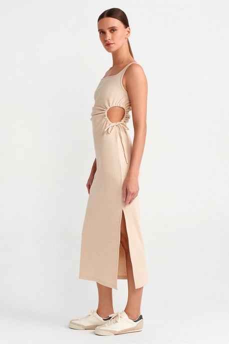 Ärmelloses Bodycon-Midikleid mit Ausschnitt - Image 3