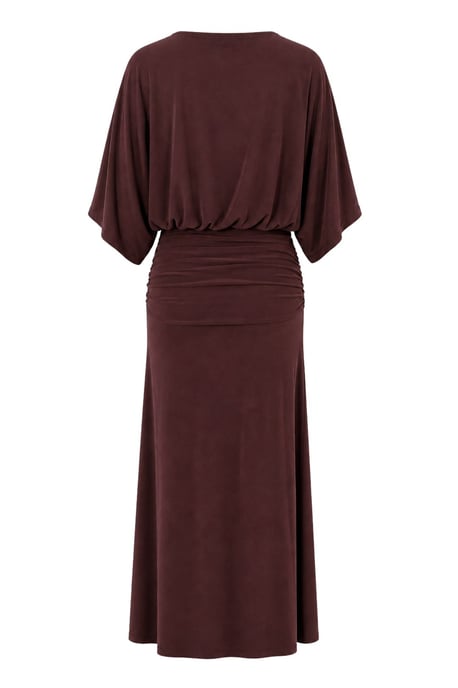 Kleid aus Strick mit Rundhalsausschnitt in Midi-Länge - Image 3