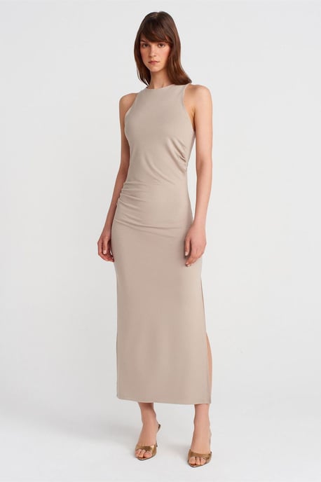 Ärmelloses Bodycon-Maxikleid mit Schlitz - Image 4