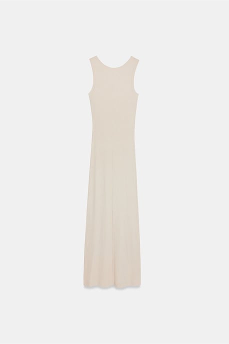 Rippoptik Ärmelloses Bodycon-Maxikleid - Image 6