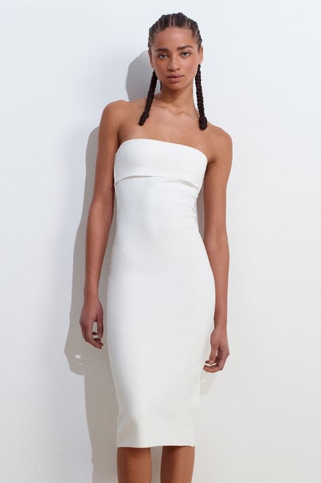Trägerloses Bodycon-Midi-Kleid - Image 3