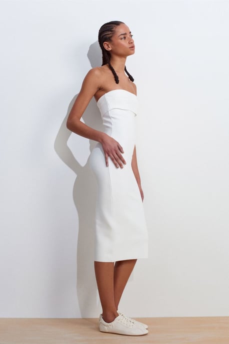Trägerloses Bodycon-Midi-Kleid - Image 5