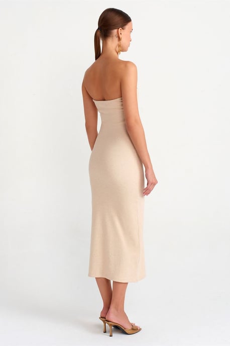 Hüftengrad Midi-Kleid ohne Träger - Image 2
