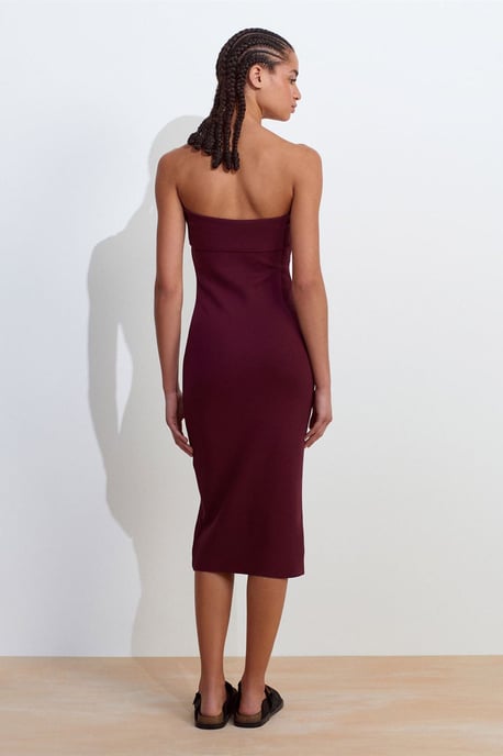Trägerloses Bodycon-Midi-Kleid - Image 2