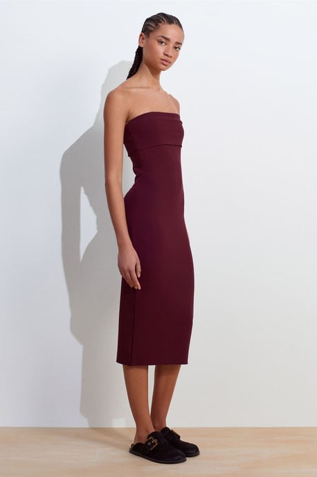 Trägerloses Bodycon-Midi-Kleid - Image 5