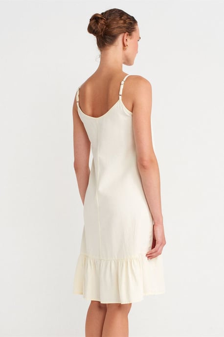Ärmelloses Midi-Underkleid mit Rüschendetail - Image 2