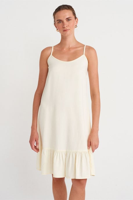 Ärmelloses Midi-Underkleid mit Rüschendetail - Image 4