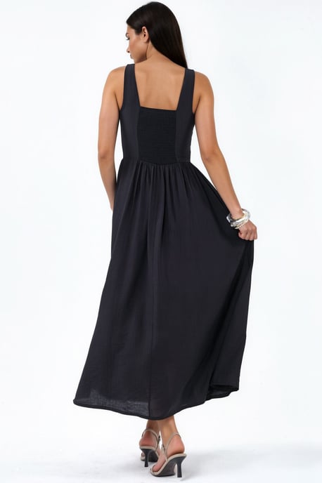 Kombinierbares Midi-Kleid mit quadratischem Kragen - Image 5