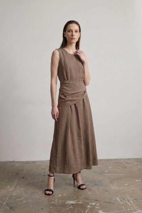 Ärmelloses A-Linien-Midi-Kleid - Image 2