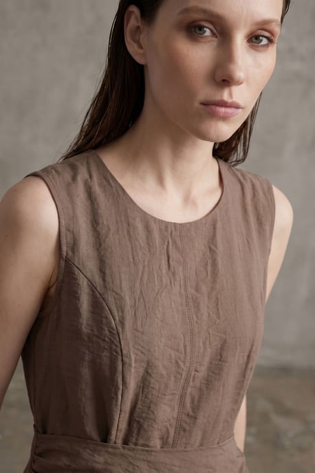Ärmelloses A-Linien-Midi-Kleid - Image 5