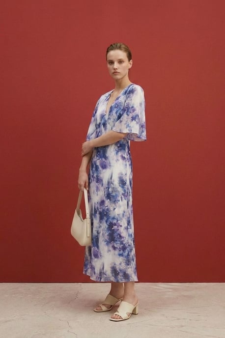Abstraktes Print-Midi-Kleid - Image 3