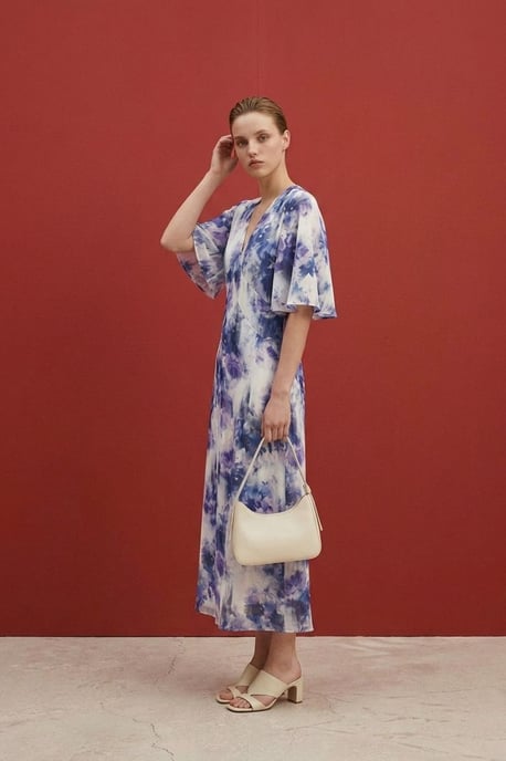 Abstraktes Print-Midi-Kleid - Image 5