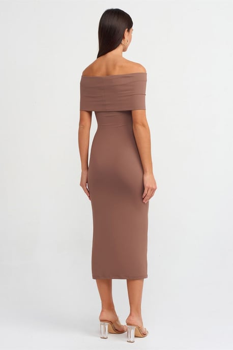 Schulterfreies Bodycon-Midi-Kleid - Image 2