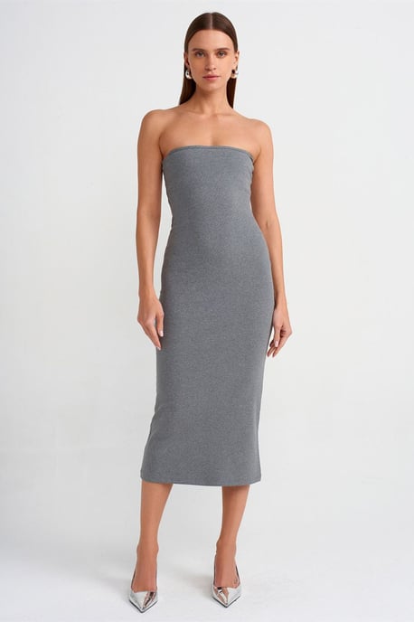 Trägerloses Bodycon-Midikleid - Image 1